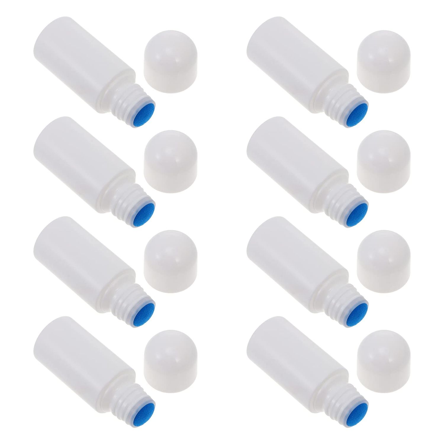 Lurrose Small Bottles for Liquids 8pcs Empty 50ml Bottle Liquid Sponge Head Applicator Dispenser Refillable Skin Care Cosmetic Travel Lotion Storage Container Applicator Bottle