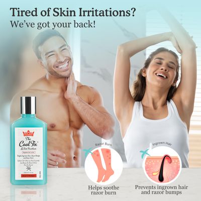 Shaveworks The Cool Fix Aftershave for Women: Pubic Hair Removal, Razor Bumps, Razor Burns, Ingrown Hair Treatment - After Shaving Post Waxing Bikini Area Moisturizing Skin Care Gel 5.3 Fl Oz