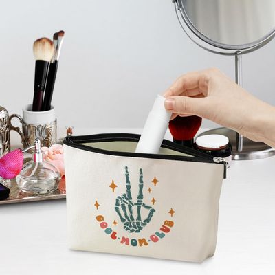 jeilink Cool Mom Gifts Cosmetic Bag Cool Moms Club Mom Gifts Mama Gifts Travel Makeup Bag Mother Gifts Mom Stuff Organizer Bag Cool Gifts for Mom Mother Mommy Mammy Women Female Mothers Day Birthday