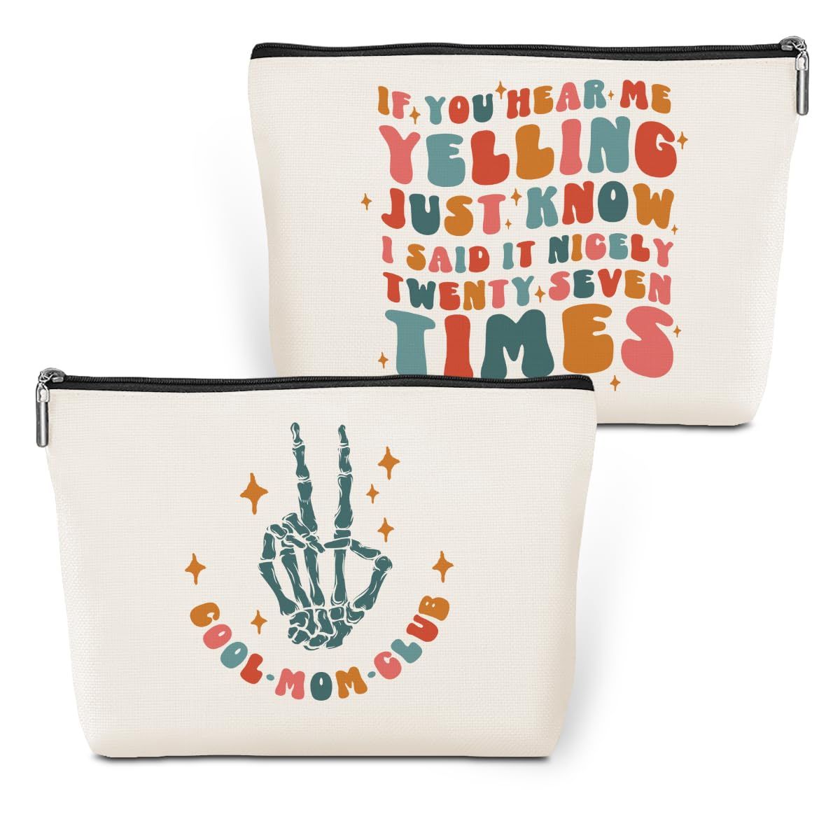 jeilink Cool Mom Gifts Cosmetic Bag Cool Moms Club Mom Gifts Mama Gifts Travel Makeup Bag Mother Gifts Mom Stuff Organizer Bag Cool Gifts for Mom Mother Mommy Mammy Women Female Mothers Day Birthday