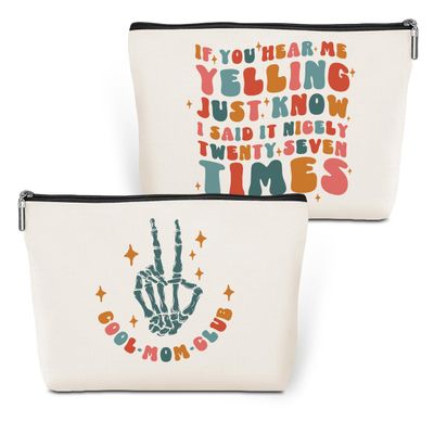 jeilink Cool Mom Gifts Cosmetic Bag Cool Moms Club Mom Gifts Mama Gifts Travel Makeup Bag Mother Gifts Mom Stuff Organizer Bag Cool Gifts for Mom Mother Mommy Mammy Women Female Mothers Day Birthday