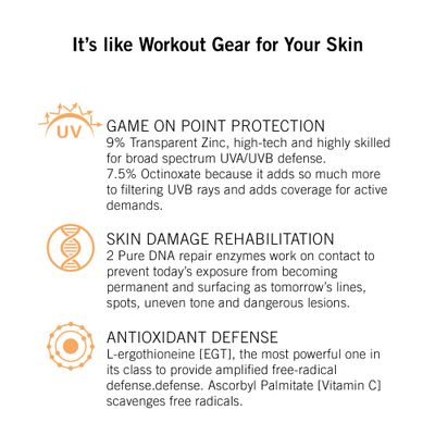 NEOVA SmartSkincare Active Sunscreen for Body 3 fl. Oz. | Broad Spectrum SPF 43 | Zinc &amp; Octinoxate | Water Resistant up to 80 Min