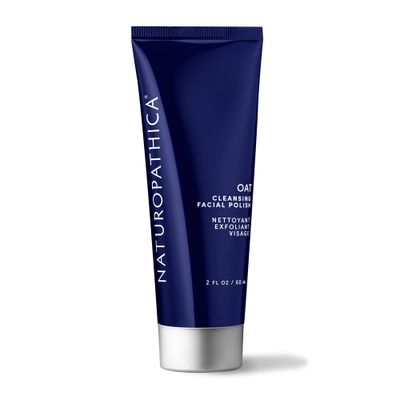 Naturopathica Oat Cleansing Facial Polish, Multi-Use Facial Cleanser, Face Scrub and Facial Mask, Exfoliating Face Wash for Men &amp; Women, Travel Size Face Wash, 2 fl oz