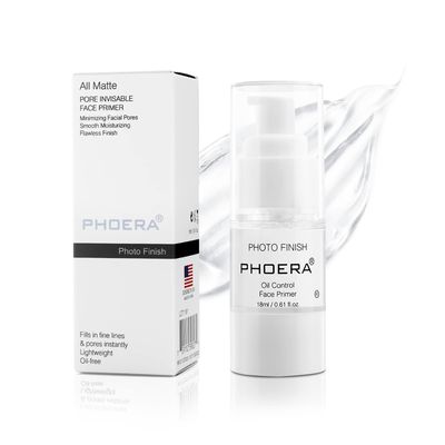 PHOERA Primer Face Foundation Primers,Face Primer for Makeup Long Lasting Hydrating Smoothing Isolated Moisturizing Oil Free Effect Make Up Base Matte Makeup Primer (18ml)