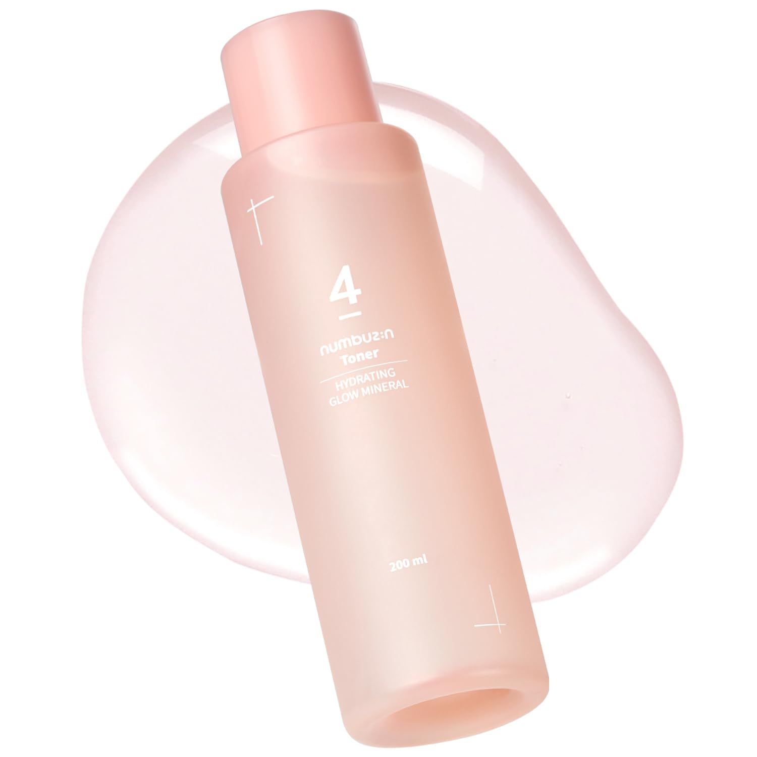 numbuzin No.4 Toner | Hydrating Glow Mineral Toner | Thermal Water, Hyaluronic Acid, Niacinamide | Deep Hydration, Glowy Skin, Makeup Booster, Gentle Exfoliation, Soothing | 6.76 fl. oz.