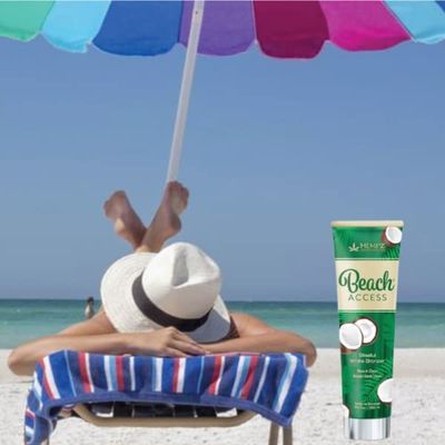 HEMPZ Hydrating Indoor/Outdoor Herbal Moisturizing Self Tanning Lotion for Tanning Beds, Beach, Sun 9.5 Fl OZ (Pineapple &amp; Coconut)