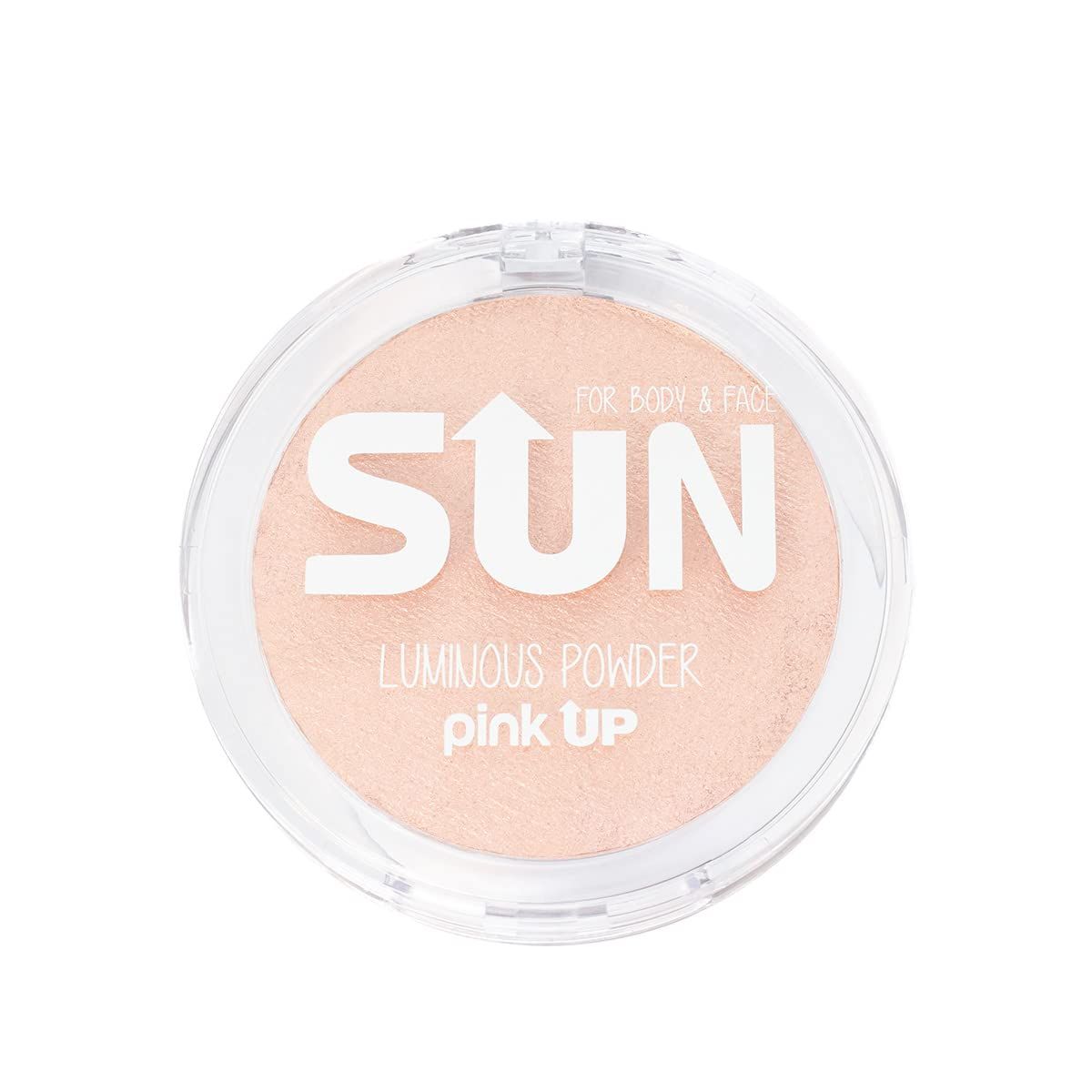 PINK UP Luminous Powder| Highlighter Make Up| HighLight | Powder Illuminator| Provides luminosity to the face| High pigmentation| Luminous finish| Model PKIP08