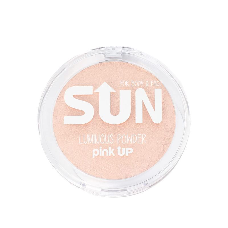 PINK UP Luminous Powder| Highlighter Make Up| HighLight | Powder Illuminator| Provides luminosity to the face| High pigmentation| Luminous finish| Model PKIP08