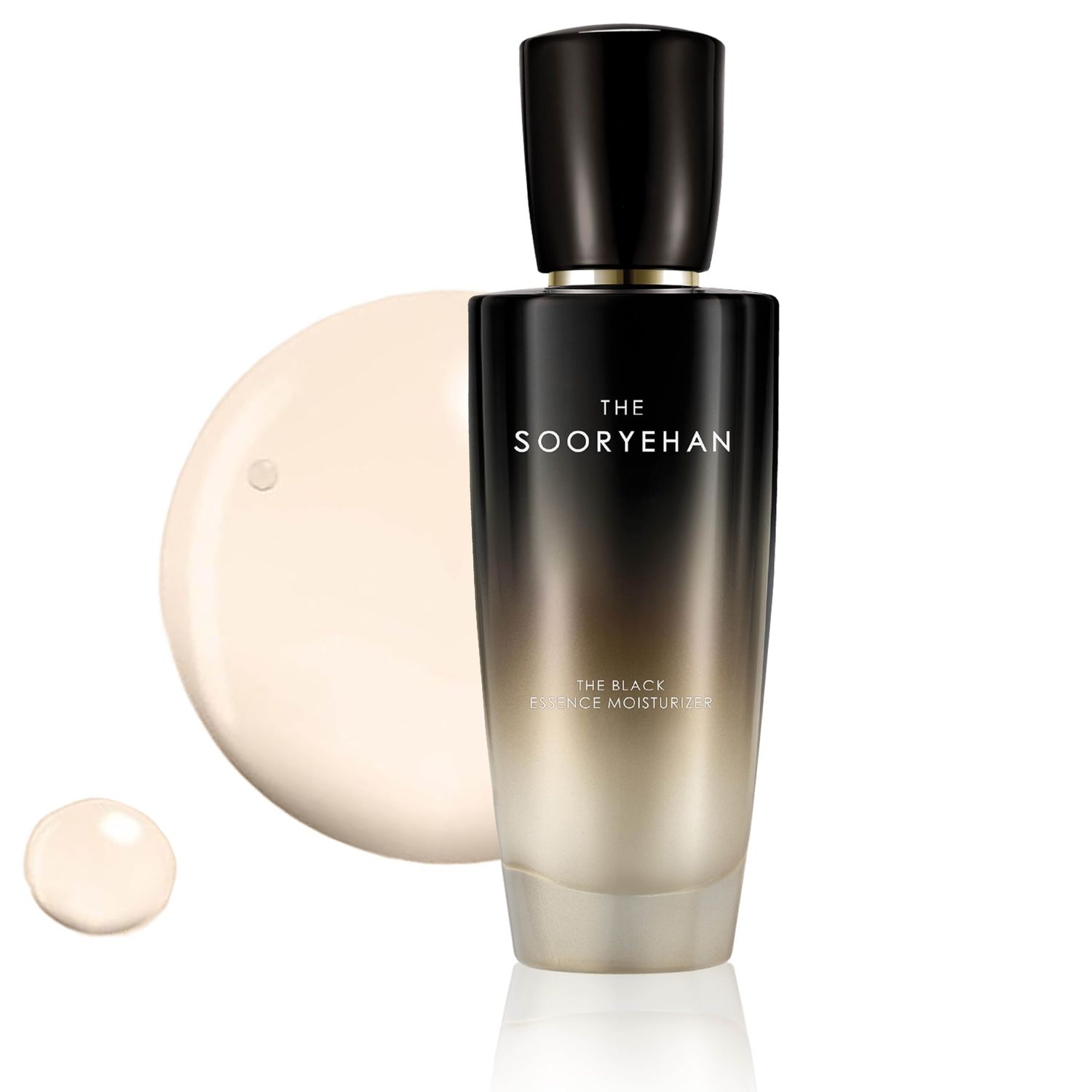 Sooryehan The Black (Essence Moisturizer, 130ml/4.4fl oz) - Lightweight Cream for Moisture Barrier, Rejuvenate Dull, Aging Skin. Premium Korean Skin Care. Black Yeast, Hyaluronic Acid, Water Thistle.