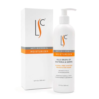 LABORATORY SKIN CARE Hand and Body Hydrating and Nourishing Moisturizer for Adults and Children with Sensitive skin, Unscented, Sanitizing Alcohol-free (12 Ounce Bottle)