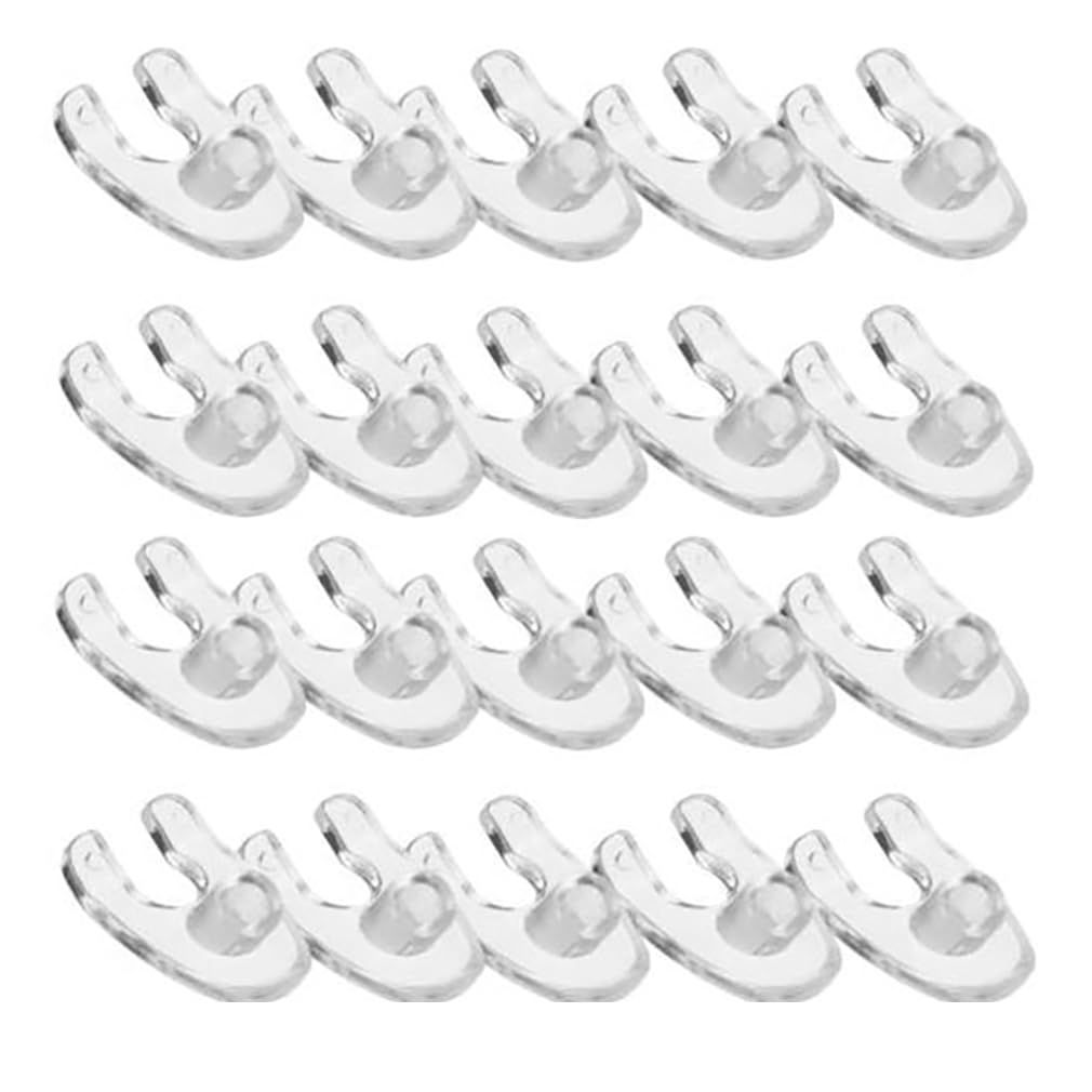 QiQibaby Accessory Disposable Desinfection Parts for Beauty Tool Mesogun Meso Device(20pcs Clear Feet)
