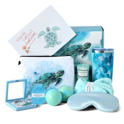 Sea Turtle Gifts for Women Gift Baskets Birthday Gifts Womens Gift Set Relaxing Spa Gift Luxury Valentines Day Christmas Gift for Women Mom Her Friend Grandma Adults