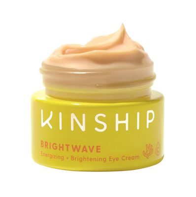 Kinship Brightwave Vitamin C Energizing + Brightening Eye Cream - Reduce Dark Circles &amp; Puffiness - Diminishes Fine Lines &amp; Under Eye Bags - Hydrating w/Antioxidants - Fragrance Free (0.5 Oz)