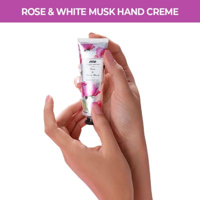 Nykaa Naturals Hand and Nail Cream - Deeply Hydrates - Non-Greasy, Enriching for Hands - Woody Sensual Scent - Rose and White Musk - 1 oz