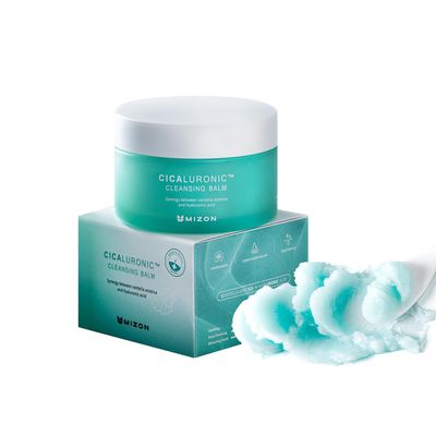 MIZON Cicaluronic Cleansing Balm, Makeup Remover, Centella Asiatica,Hyaluronic Acid, One Step Cleansing (2.7 fl oz)