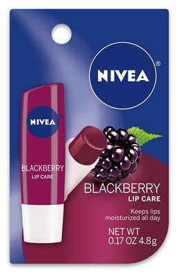 Nivea Lip Care, Blackberry, 0.17 Ounce (Pack of 48)
