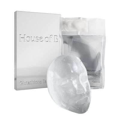 House of B Glow Glutathione 2-Step Face Film Set for Wrinkle Reduction &amp; Skin Tone Enhancement, Shine Your Light with 3 Counts Korean Mask