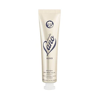 Lanolips Golden Dry Skin Salve - Lanolin Oil Healing Ointment with Vitamin E &amp; Manuka Honey - Body Moisturizer for Dry Skin - Relief for Dry Hands &amp; Cracked Lips - Dermatologist Tested (25g)