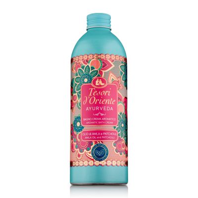 Tesori dOriente Bubble Bath for Women, Foaming Bath, Bath Bubbles for Women Relaxing, Luxurious Body Wash for Women &amp; Skin Care - 500 Ml-16.91 us Fl Oz- [Italian Import ]-(Ayurveda)