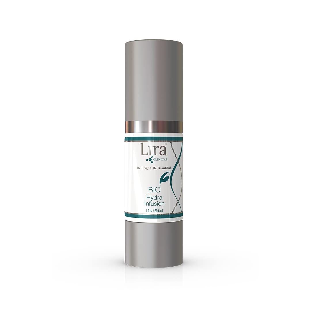 Lira Clinical BIO Hydra Infusion - Hydrating Serum with Hyaluronic Acid- Anti aging Face Serum with Plant Stem Cells and Antioxidants - Acne Face Serum for Dry Skin, Oily, and Sensitive - 1 ounce
