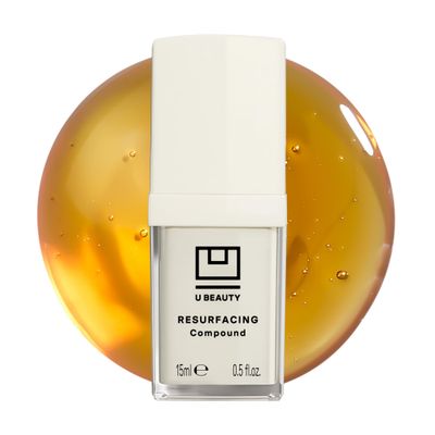 U Beauty Resurfacing Compound Serum - Renew &amp; Illuminate Face Serum - Advanced 8-in-1 Formula with Vitamin C, Retinol, Hyaluronic Acid, &amp; Peptides - Targets Fine Lines, Pores 0.5 fl oz