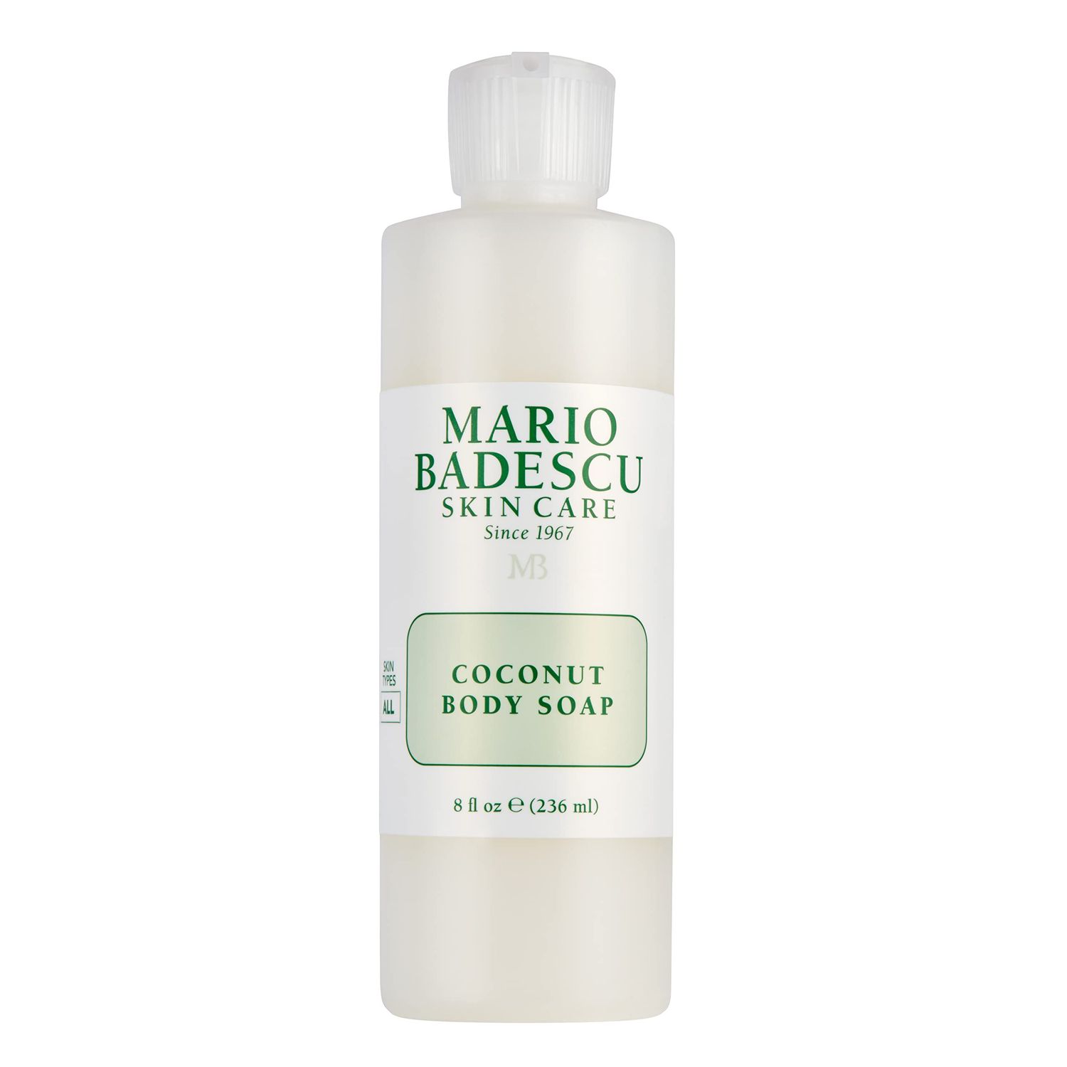 Mario Badescu Coconut Body Soap for All Skin Types | Nutrient Packed Body Wash That Cleanses Skin | Formulated with Coconut Fruit Extract &amp; Jojoba Oil | 8 FL OZ