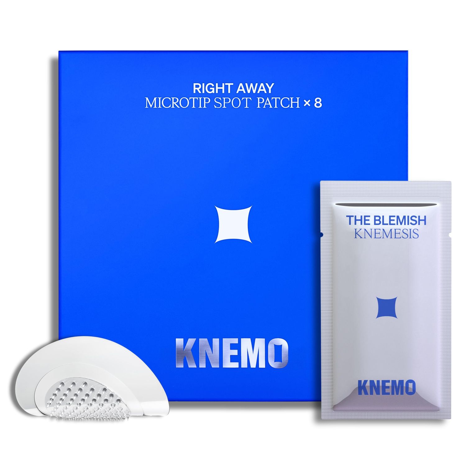 KNEMO RIGHT AWAY Microtip Hydrocolloid Acne Pimple Patch for Early Stage Zits and Hidden Blemish (8 Patches) Microdart Patch