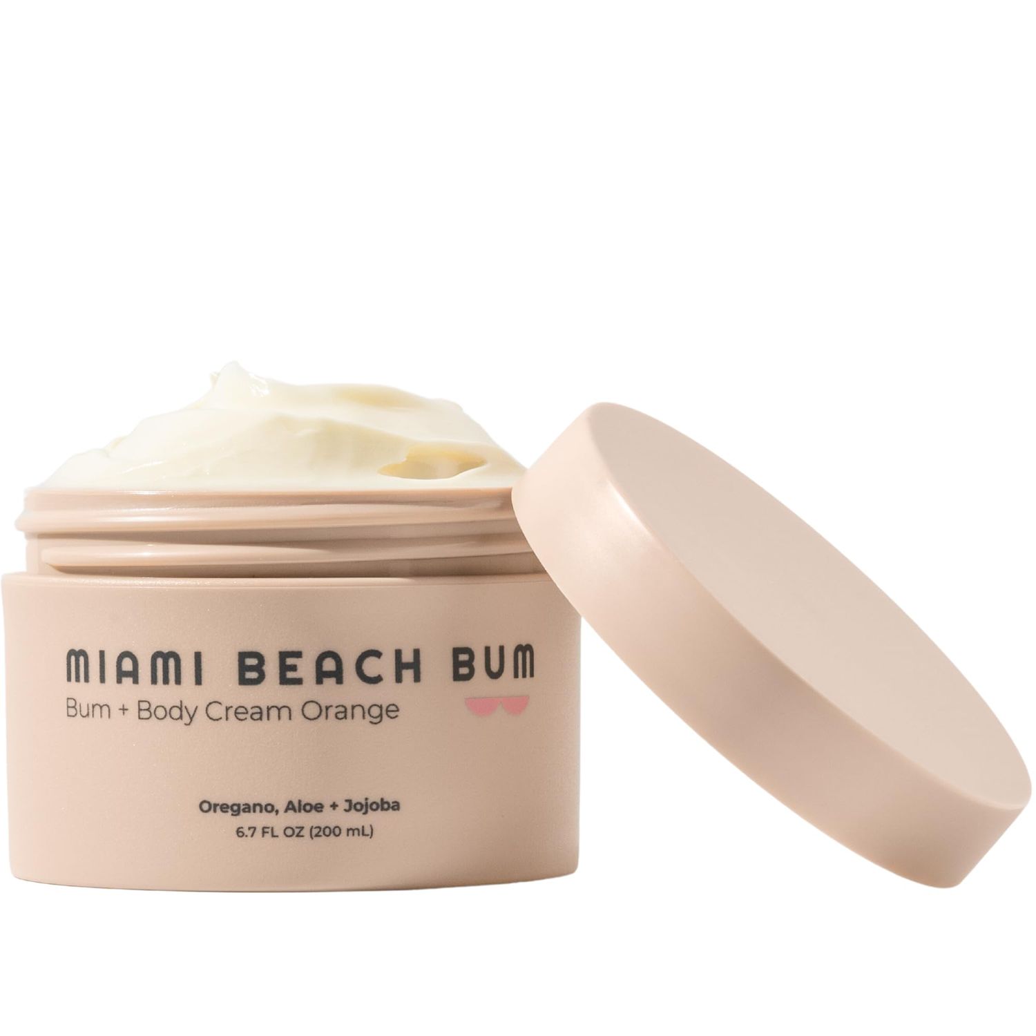 Miami Beach Bum, Bum + Body Cream Orange 6.7oz, Daily Moisturizer For Total Skin Health, Body Acne Treatment, Razor Bumps, Keratosis Pilaris, Ingrown Hairs, Sunburns, Blemishes &amp; More