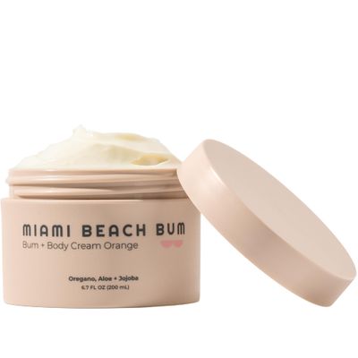 Miami Beach Bum, Bum + Body Cream Orange 6.7oz, Daily Moisturizer For Total Skin Health, Body Acne Treatment, Razor Bumps, Keratosis Pilaris, Ingrown Hairs, Sunburns, Blemishes &amp; More