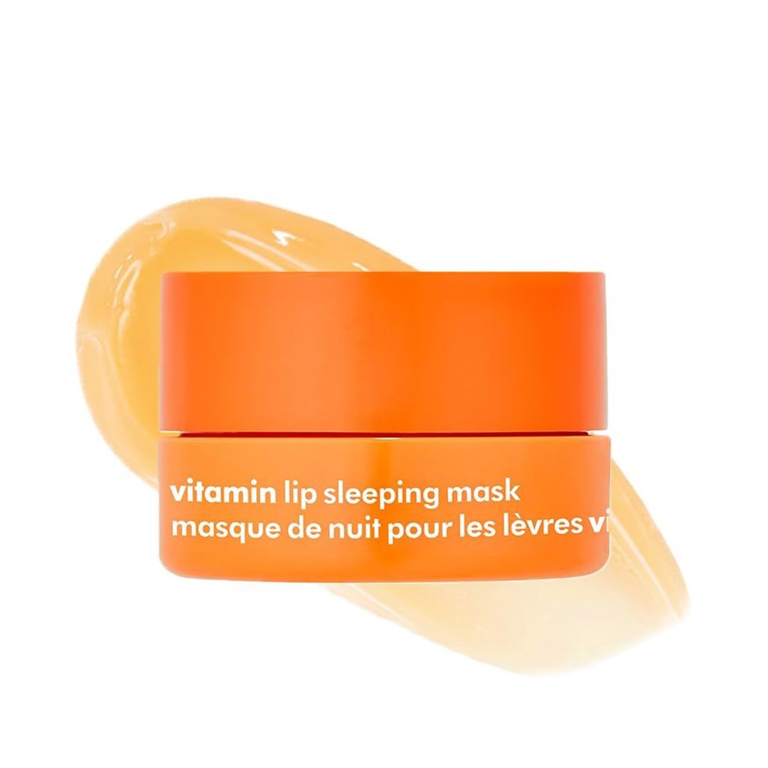 The Face Shop Vitamin C Lip Sleeping Mask - Smooths &amp; Softens Dry Lips - Hydrating Lip Mask, Lip Balm, Lip Treatment, Lip Moisturizer - Overnight Lip Care for Lush Lips - Korean Skin Care