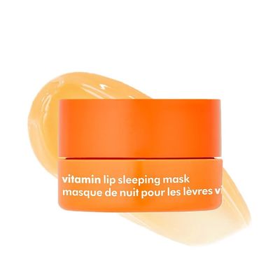 The Face Shop Vitamin C Lip Sleeping Mask - Smooths &amp; Softens Dry Lips - Hydrating Lip Mask, Lip Balm, Lip Treatment, Lip Moisturizer - Overnight Lip Care for Lush Lips - Korean Skin Care