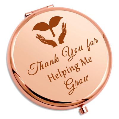 Thank You Teacher Gifts Compact Mirror Gifts for Women Teacher Gift Teacher Appreciation Gifts Teacher Assistant Gifts Teacher Graduation Retirement Gifts Christmas Birthday Gift Folding Makeup Mirror