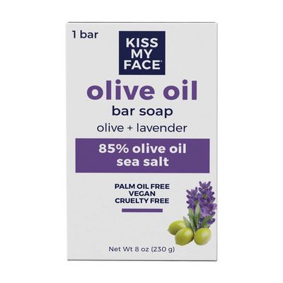 Kiss My Face Olive Oil &amp; Lavender Bar Soap 8 oz (Pack of 6)