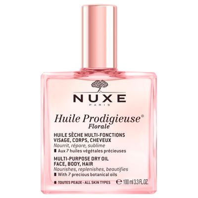 NUXE Huile Prodigieuse Floral - Organic All-in-One Oil for Body, Face &amp; Hair. Radiant Looking Glow and Skin Hydration