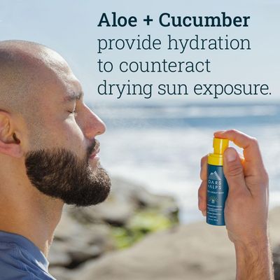 Oars + Alps Face and Scalp Mist SPF 35 Sunscreen, Protects from Blue Light, Summer Splash Scent, Water and Sweat Resistant, 1.5 Fl Oz, 2 Pack