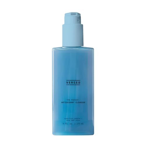 Versed The Purist Daily Antioxidant Gentle Face Cleanser - Daily Gel Cleanser + Moisturizing Face Wash for Sensitive Skin - Superfruit Complex, Aloe Leaf + Vitamin B5 - Vegan (6 fl oz)