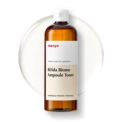 MANYO FACTORY Bifida Biome Ampoule Toner 13.5 fl oz (400ml) Moisturizing Toner for Face, 5-types-of Hyaluronic Acid, Daily Firmness, Korean Skincare for Women and Men