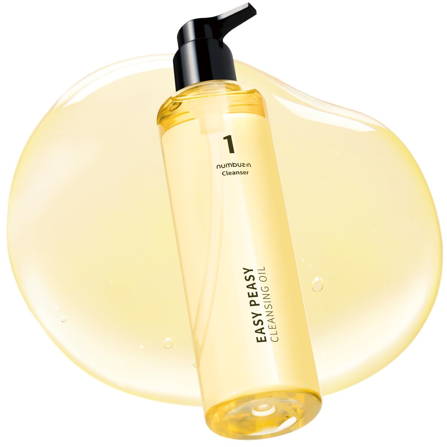 numbuzin No.1 Cleansing Oil | Easy Peasy Cleansing Oil | Makeup Removing Facial Cleanser, Corn Oil, Macadamia Seed Oil | Waterproof Makeup, Blackhead, Excess Oil | Hydrating, Non-Heavy | 6.76 fl. oz.