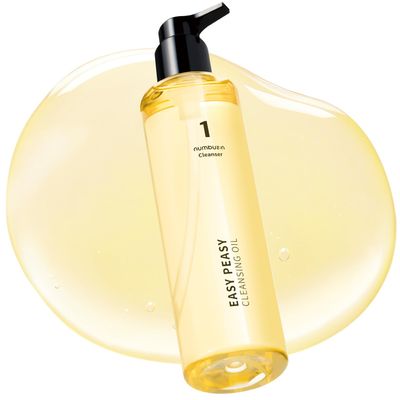 numbuzin No.1 Cleansing Oil | Easy Peasy Cleansing Oil | Makeup Removing Facial Cleanser, Corn Oil, Macadamia Seed Oil | Waterproof Makeup, Blackhead, Excess Oil | Hydrating, Non-Heavy | 6.76 fl. oz.