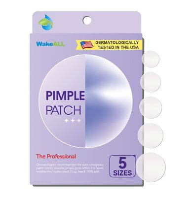 Pimple Patches for Face, 5 Sizes(8,10,12,14,16mm)108 pcs Acne Patches Hydrocolloid Precise Matches Different Sizes Acne, Spot Stickers With Tea Tree Oil Salicylic Acid Centella Covering Zits Blemishes