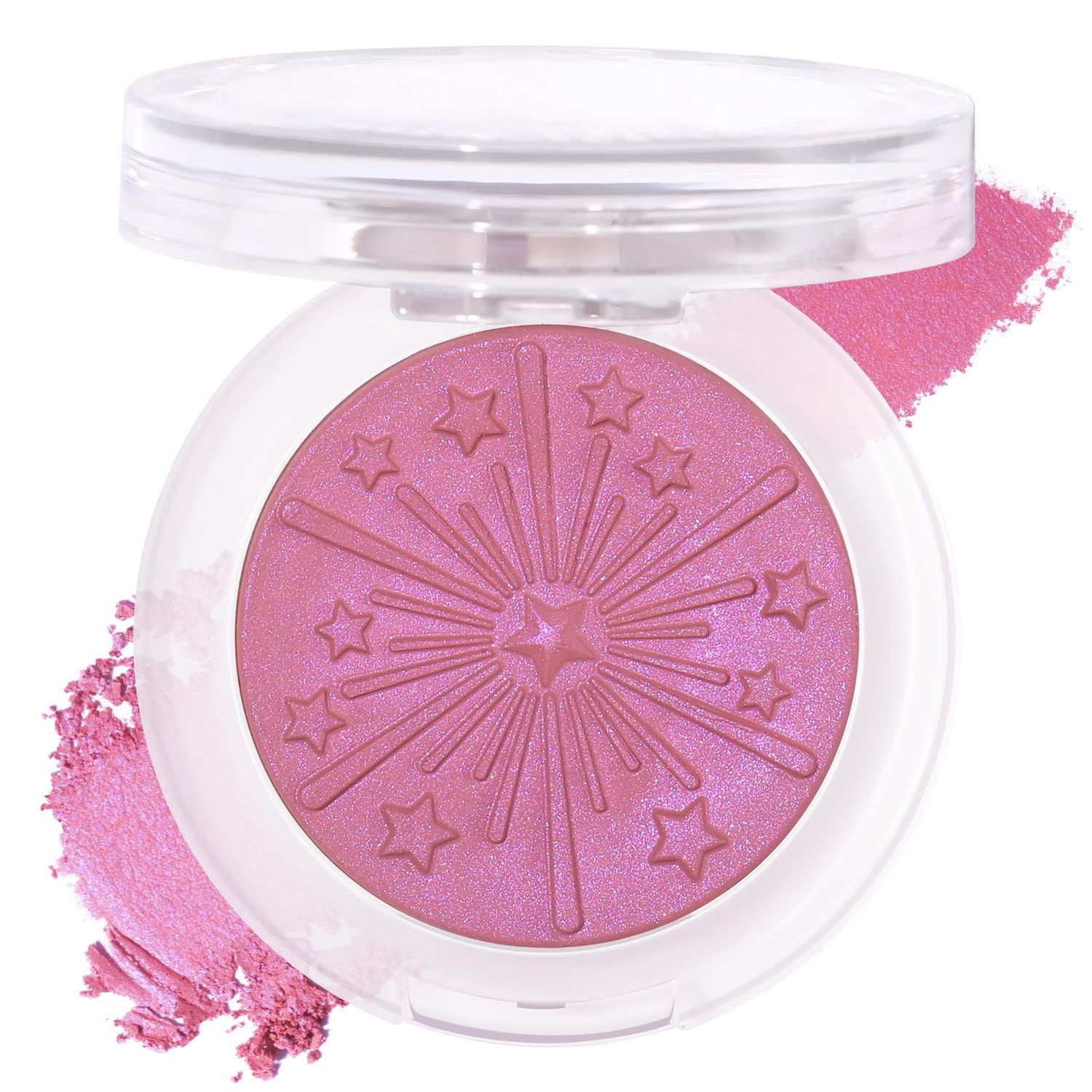 UCANBE Baked Blush for Cheek, Glow Blushing Palette - Seamless Silky Blendable Powder Blush Makeup Palette, Delivering Long Last Natural Ruddy Complexion, 03 Peony