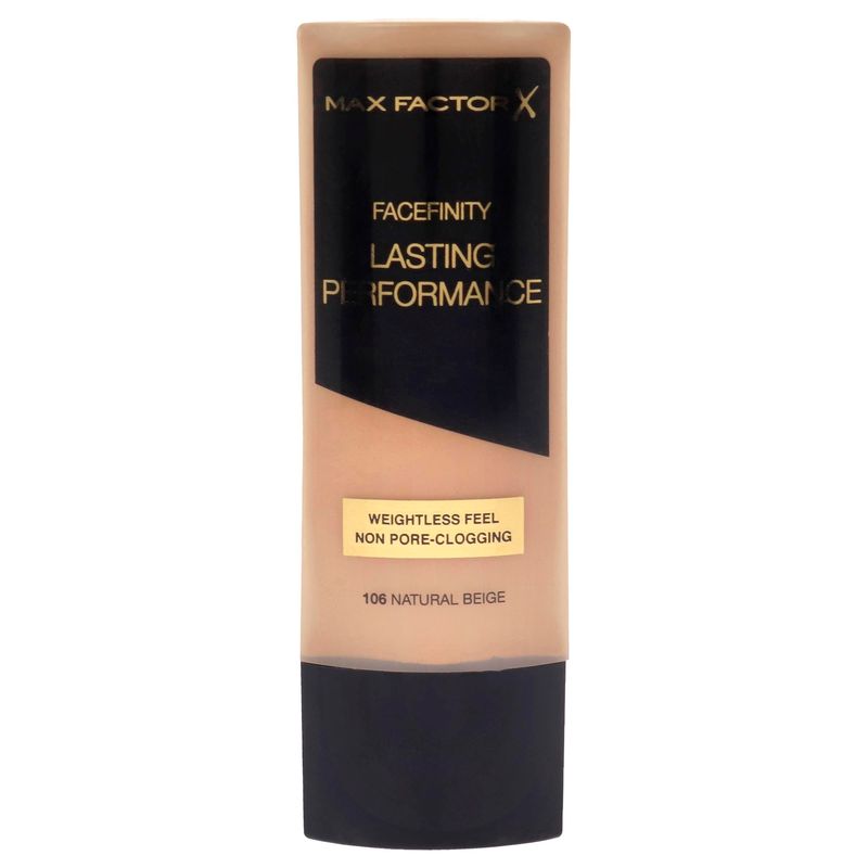 Max Factor Max Factor Lasting Performance Touch Proof Foundation 106 # Natural Beige, 1.1 fluid_ounces