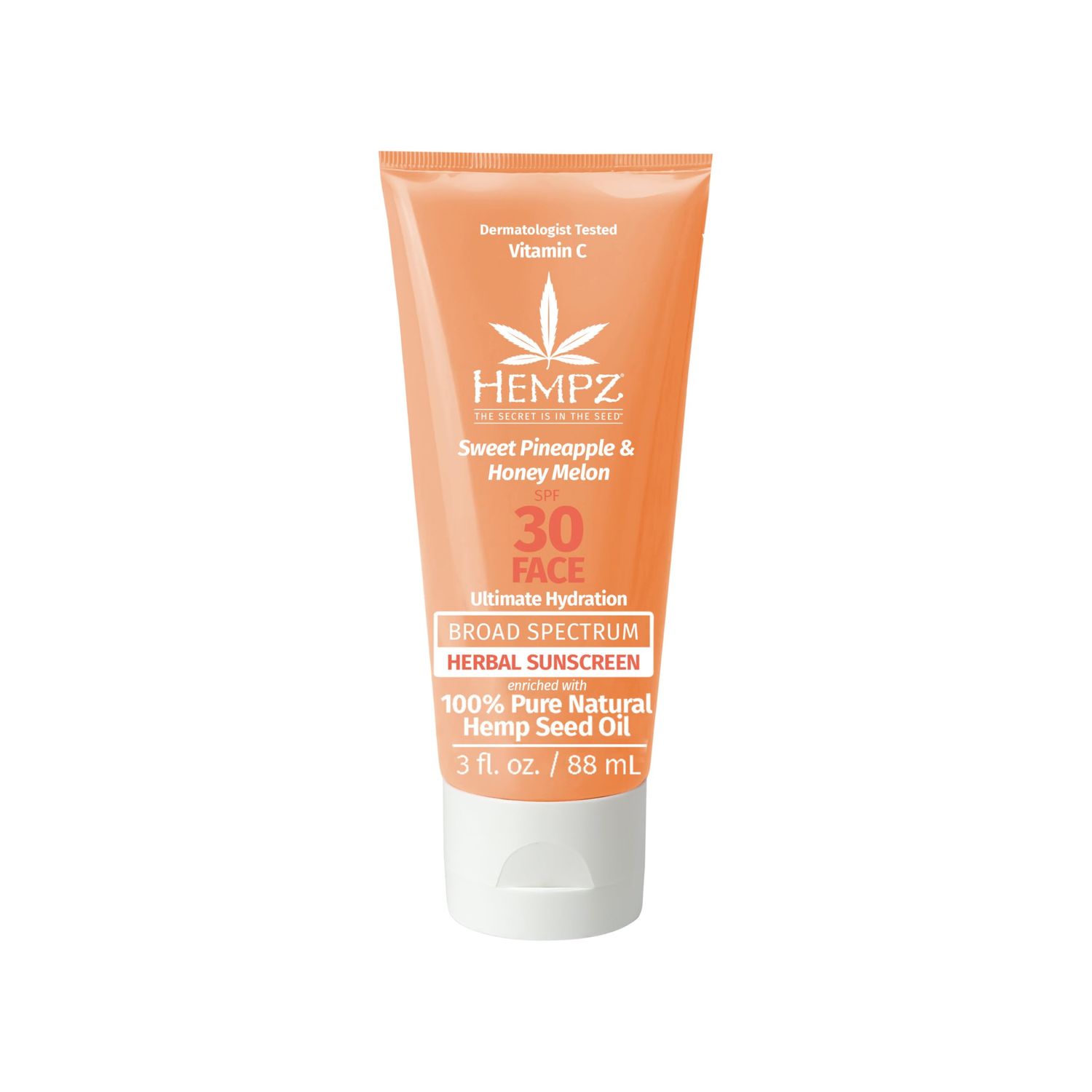 Hempz Sweet Pineapple &amp; Honey Melon Herbal Facial Sunscreen 3 oz. SPF 30