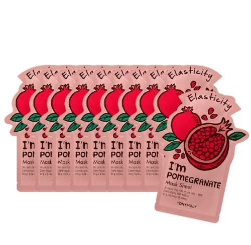 TONYMOLY I&#39;m Real Pomegranate Mask Sheet, 10 Count
