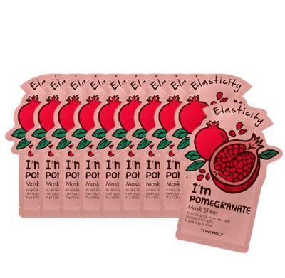 TONYMOLY I&#39;m Real Pomegranate Mask Sheet, 10 Count
