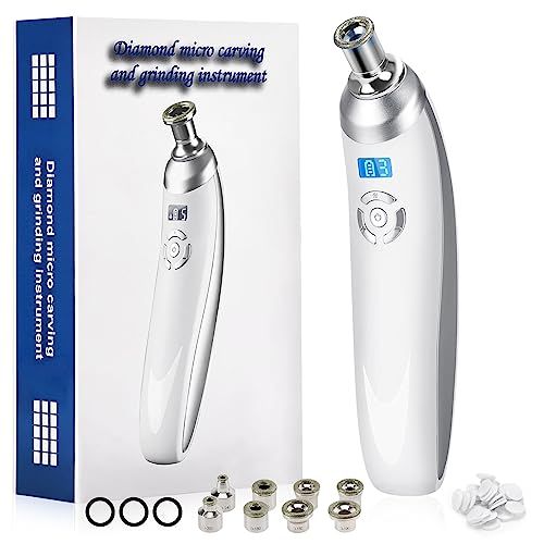 mcwdoit Facial Microdermabrasion, Diamond Dermabrasion Machine for Skin Exfoliation Blackhead Removal,Portable Rechargeable USB Cleansing Cordless White Home Device for Girl Women as a Gift, Upgraded