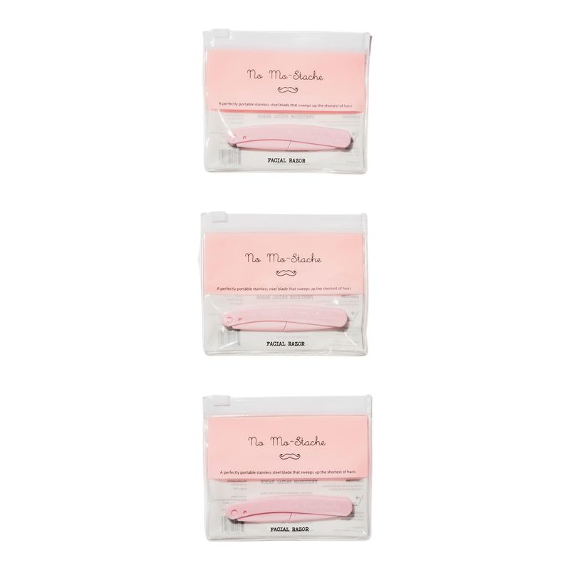 No Mo-Stache Facial Razor Bundle x 3