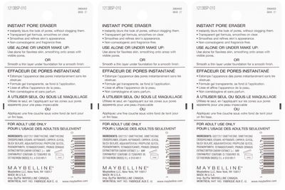 Maybelline Baby Skin Instant Pore Eraser Primer, Clear, 0.67 Fl Oz (Pack of 3)