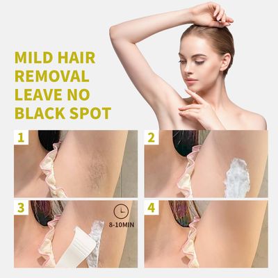VGO Painless Hair Removal Lotion for Women &amp; Men - For Unwanted Hair, All Skin Types, White, 4.02 oz