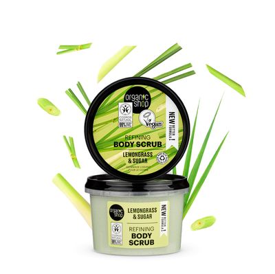 Organic Shop Body Scrub Natural Provence Lemongrass and Sugar 250ml